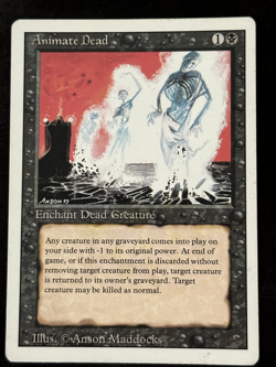 Animate Dead Revised Edition Magic the Gathering MTG - Image 1