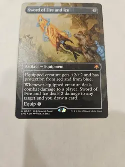 Sword of Fire and Ice 0062 Borderless Special Guests SPG MTG Magic - Image 2