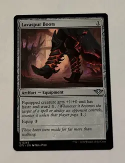 MTG Lavaspur Boots - Outlaws of Thunder Junction LP - Image 1