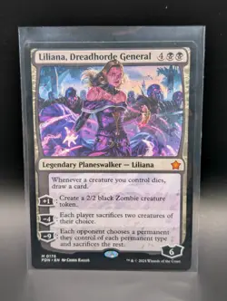 MTG - Liliana, Dreadhorde General - Legendary Planeswalker - FDN #176 -NM - Image 1