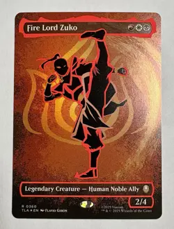 Fire Lord Zuko (Borderless) (Neon Ink Foil) Avatar: The Last Airbender Foil - Image 1