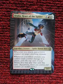 Arana, Heart of the Spider MTG Marvels Spider-Man Hand Painted Full Altered Art - Image 2