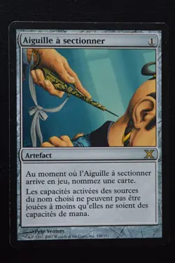 Magic The Gathering MTG PITHING NEEDLE FRENCH Tenth Edition MP Moderately Played - Image 1