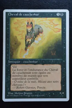 Magic The Gathering MTG NIGHTMARE FRENCH Fourth Edition HP Heavily Played - Image 1