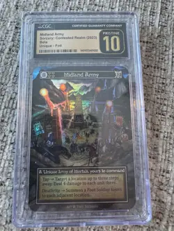 sorcery contested realm Beta Midland Army Unique Foil Pristine 10 Cgc - Image 1