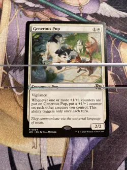 Generous Pup | Magic: the Gathering | Foundations Jumpstart | LP - Image 1