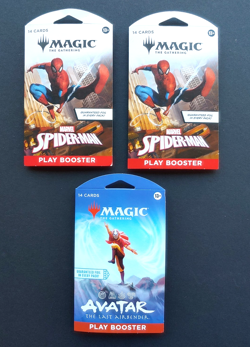 3x MTG Sleeved Booster Pack Lot- Spider-Man, Avatar - Fast Shipping - In Hand - Image 1