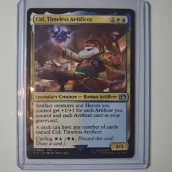 Final Fantasy MTG 0408 Cid, Timeless Artificer Regular Card Near Mint - Image 1