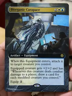 Biorganic Carapace MTG Marvel's Spider-Man Hand Painted Full Altered Art Tentz - Image 2