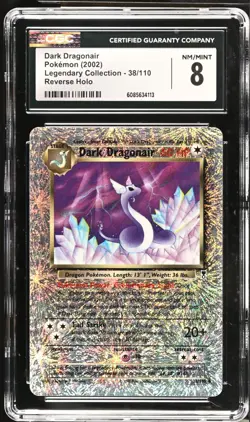 POKEMON CGC 8 Dark Dragonair 38/110 Legendary Collection Uncommon Reverse Holo - Image 1