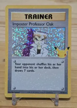 IMPOSTER PROFESSOR OAK 73/102 25TH CELEBRATIONS POKEMON 25th Anniversary - Image 1