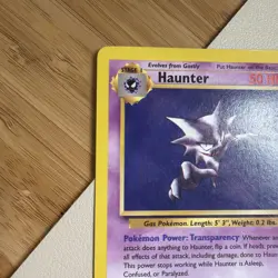Haunter Pokemon Card Non-Holo 21/62 Fossil Set Rare 1999 Original LP - Image 5