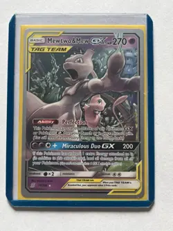 Mewtwo & Mew GX 71/236 Unified Minds 2019 World Championship ULTRA RARE Pokemon - Image 3