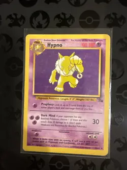 Hypno Fossil Unlimited 23/62 Non-Holo Foil Rare 1999 Vintage Pokemon - Image 1