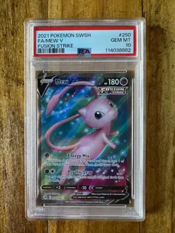 POKEMON TCG - FUSION STRIKE - MEW V 250/264 - PSA 10 - Image 1