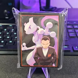 Pokemon Destined Rivals Elite Trainer Box ETB Mewtwo Giovanni 65 Card Sleeves - Image 1