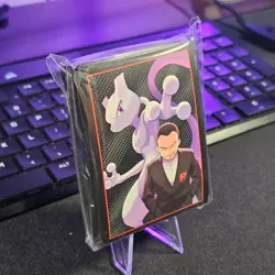 Pokemon Destined Rivals Elite Trainer Box ETB Mewtwo Giovanni 65 Card Sleeves - Image 3