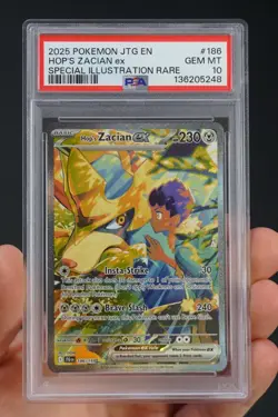 Pokemon S&V Journey Together 186 Hop's Zacian ex Special Illustration PSA 10 - Image 1