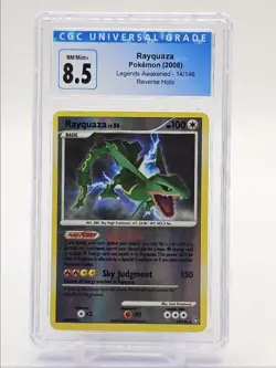 RAYQUAZA 2008 POKEMON LEGENDS AWAKENED REVERSE HOLO RARE 14/146 CGC 8.5 Q6438 - Image 1