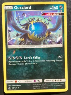 Guzzlord 80/131 Pokemon Forbidden Light Reverse Holo Rare TCG LP - Image 1