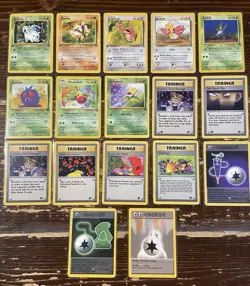 Pokemon TCG 17 Card Lot | Fossil | Rocket Trainers | LP To Moderate Conditions - Image 1