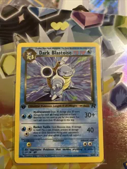 POKEMON 1ST EDITION DARK BLASTOISE NON-HOLO 20/82 NEAR MINT - WOTC - Image 1