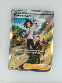 2023 Pokemon Crown Zenith Galarian Gallery Cheren's Care GG58/GG70 NM - Image 1