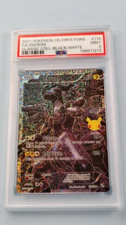 Zekrom Full Art PSA 9 2021 Pokemon Celebrations Classic Collection 114 - Image 1