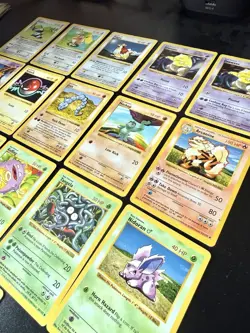 Pokemon TCG Shadowless Base Set Lot of 17 Cards NM/LP/MP Uncommon/Common - Image 1