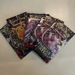 PALDEAN FATES Pokemon Booster Pack Lot / Bundle New Sealed TCG 🪩 5 Packs 🪩 - Image 1
