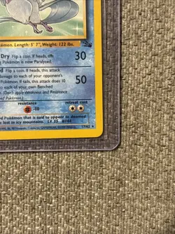 Pokemon TCG Articuno Card 17/62 Fossil Unlimited Non-Holo Rare - Image 2