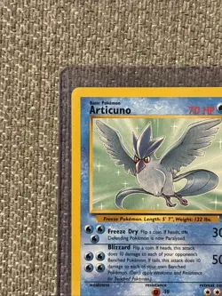 Pokemon TCG Articuno Card 17/62 Fossil Unlimited Non-Holo Rare - Image 4
