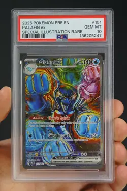 Pokemon S&V Prismatic Evolutions 151 Palafin ex Special Illustration Rare PSA 10 - Image 1