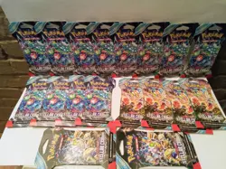 18 Pokemon TCG Stellar Crown Sleeved Scarlet & Violet Booster Pack Lot Sealed - Image 1