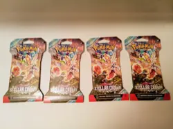 18 Pokemon TCG Stellar Crown Sleeved Scarlet & Violet Booster Pack Lot Sealed - Image 4