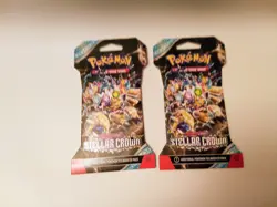 18 Pokemon TCG Stellar Crown Sleeved Scarlet & Violet Booster Pack Lot Sealed - Image 5