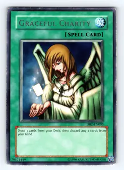 Yugioh Graceful Charity DB2-EN095 Rare - MP 💎 - Image 1