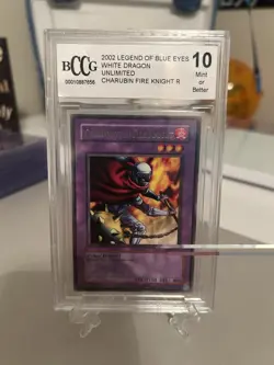 Charubin the Fire Knight LOB-015 The Legend of Blue Eyes White Dragon Unlimited - Image 1