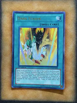 Yugioh Dark Fusion LCGX-EN099 Ultra Rare 1st Ed NM - Image 1