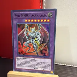 Yugioh Evil HERO Dark Gaia LCGX-EN069 Super Rare 1st Ed + BONUS HOLO - Image 3