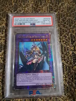 Dark Magician Girl the Dragon Knight Yugioh 2024 RA03-EN258 QCR 1st PSA 10 - Image 5