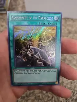 BANISHMENT OF THE DARKLORDS SECRET RARE 1ST EDITION DESO-EN034 YUGIOH! Near Mint - Image 1