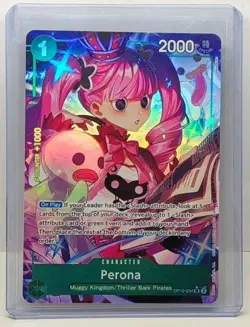 2025 One Piece TCG English Perona Alt Art OP12-034 SR Super Rare Clean Mint+ - Image 1
