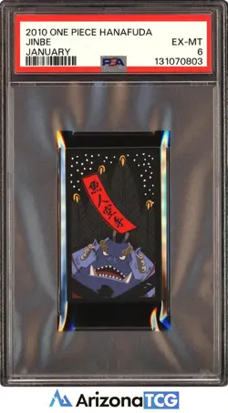 One Piece 2010 Jinbe January One Piece Hanafuda Japanese PSA 6 - Image 1