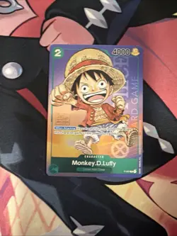One Piece Card Game Carte Promo Holo Monkey D. Luffy P-037 1st English NM - Image 1