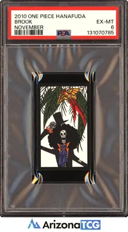 One Piece 2010 Brook November One Piece Hanafuda PSA 6 - Image 1
