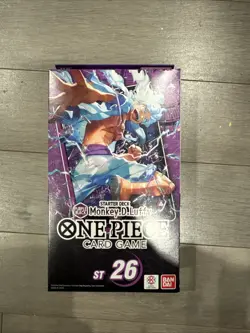 Brand New Sealed One Piece TCG: Purple/Black Monkey D. Luffy Deck ST-26 English - Image 1