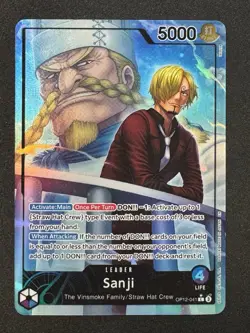 Sanji Alt Art Leader - Legacy of the Master #OP12-041 L One Piece TCG ENG - Image 1