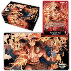 One Piece TCG Special Goods Set Playmat Storage Box Promo Card - Image 1