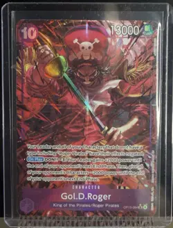 Bandai One Piece Card Game Gol.D.Roger OP13-064 Alternate Art Foil Super Rare - Image 1